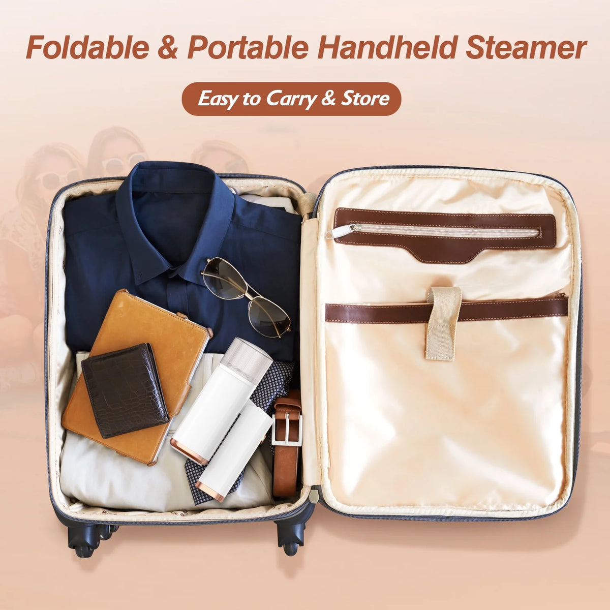 1000W Portable Handheld Electric Steamer with Brush S516
