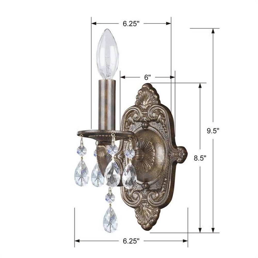 White Crystal Sconce R215