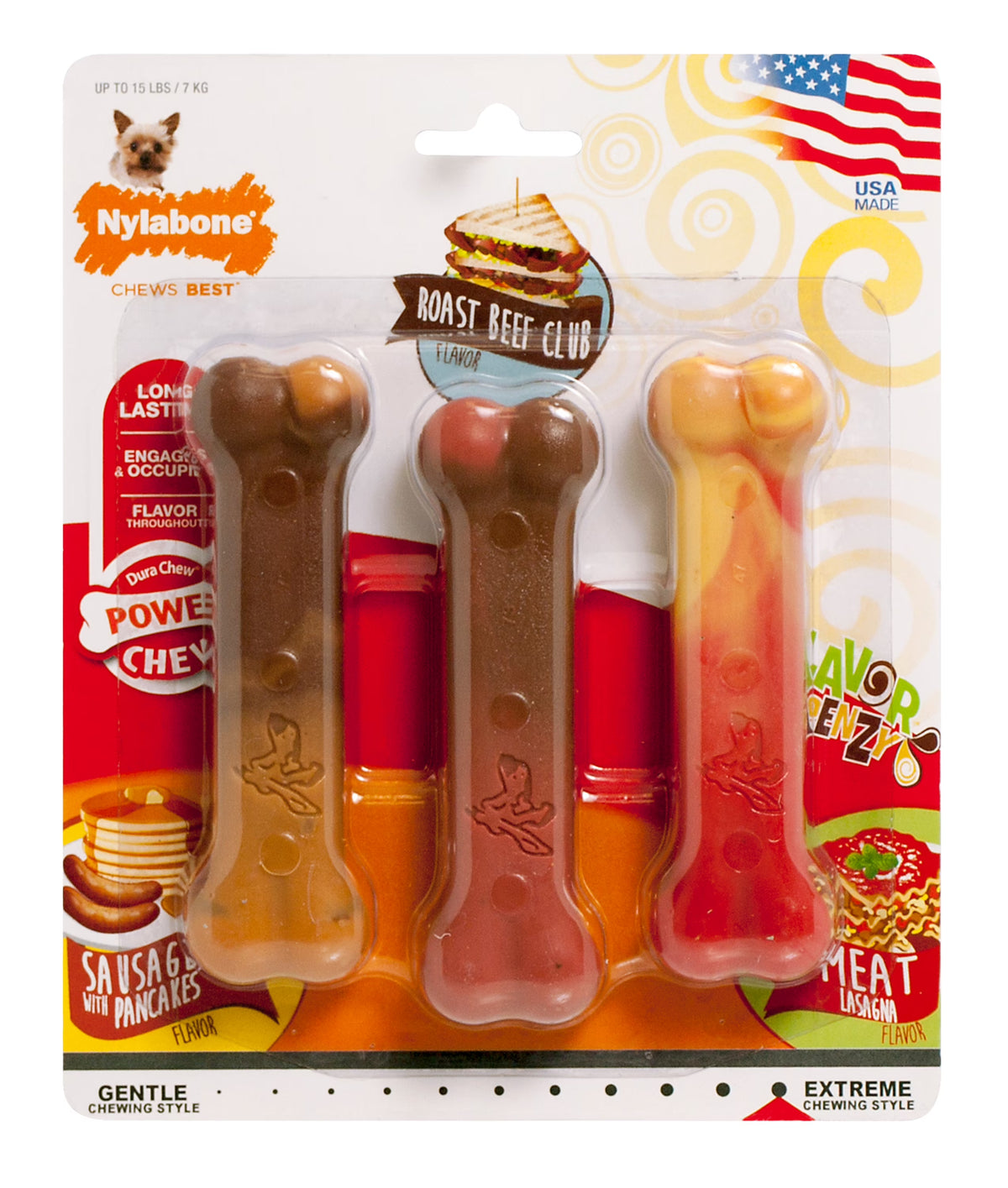 Triple Pack X-Small/Petite Chew Toy W6333