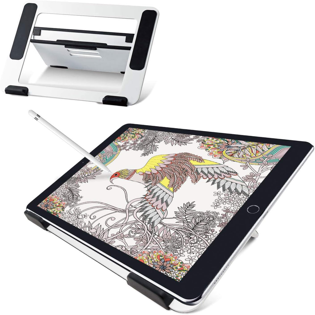 Black Aluminum Tablet Drawing Stand, Adjustable 4 Level Angles, Pack of 2 G577347