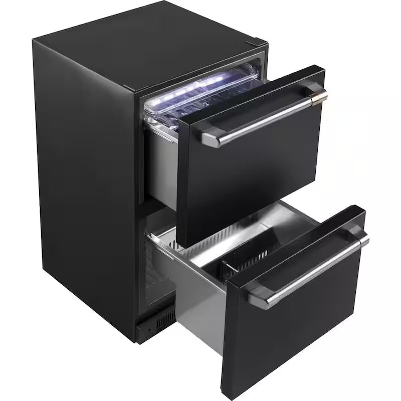 5.7 cu. ft. Matte Black Undercounter Dual-Drawer Refrigerator K360