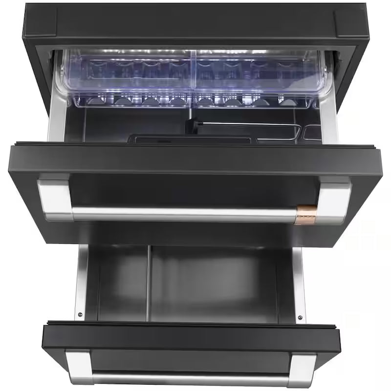 5.7 cu. ft. Matte Black Undercounter Dual-Drawer Refrigerator K360