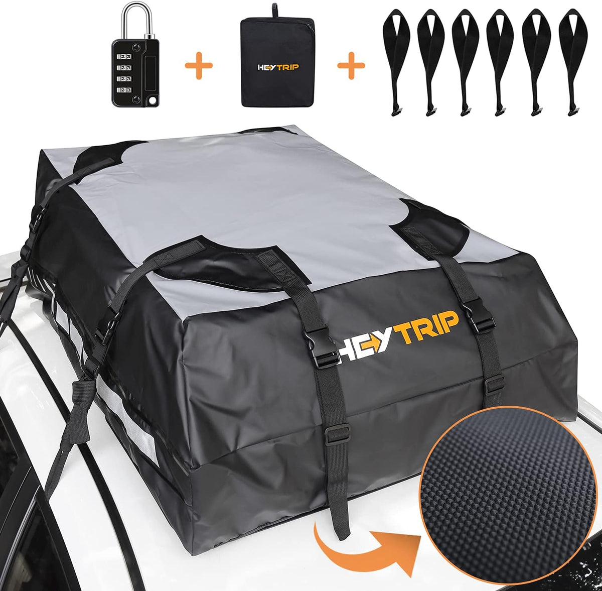 Waterproof Rooftop Cargo Carrier with Non-Slip Bottom H6037