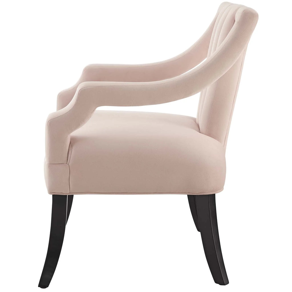 Pink Velvet Accent Side Chair X692