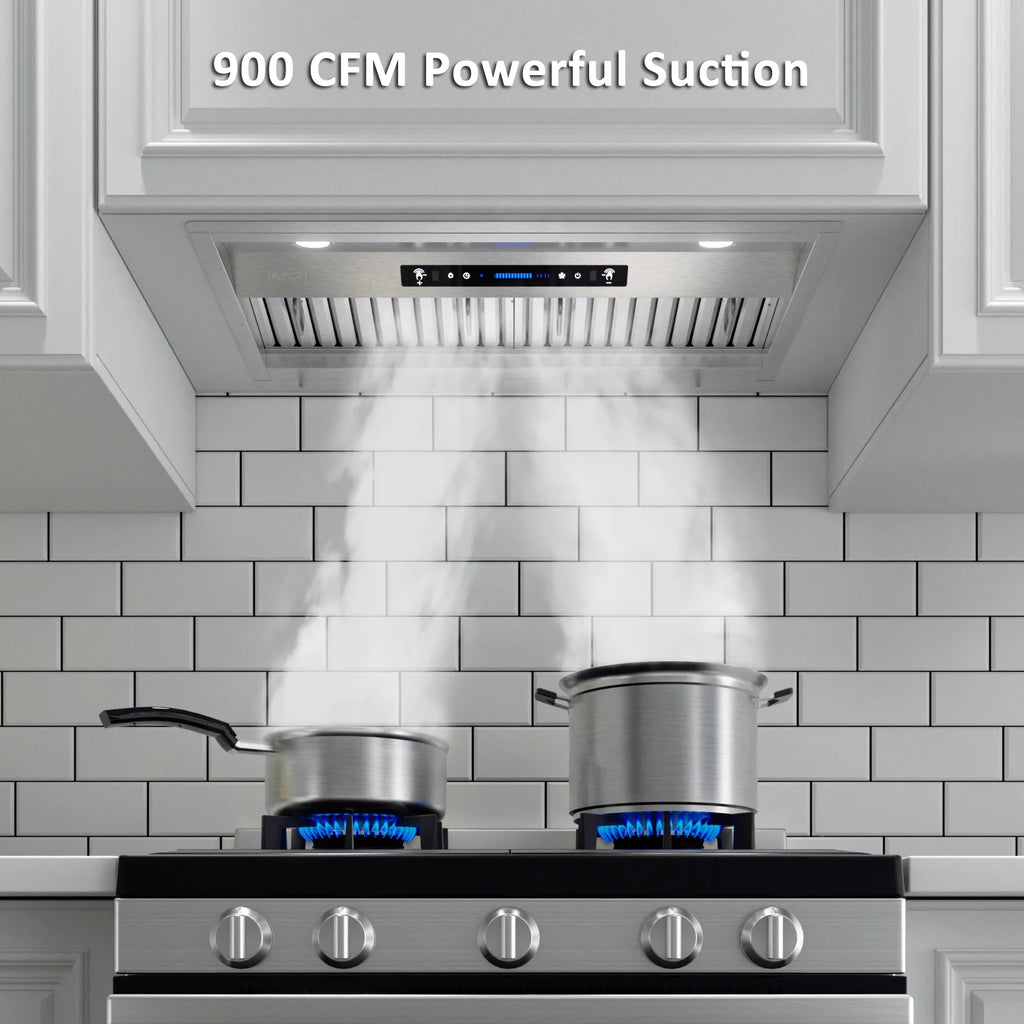 36 inch Stainless Steel Range Hood with 2 Pcs Baffle Filters F7651