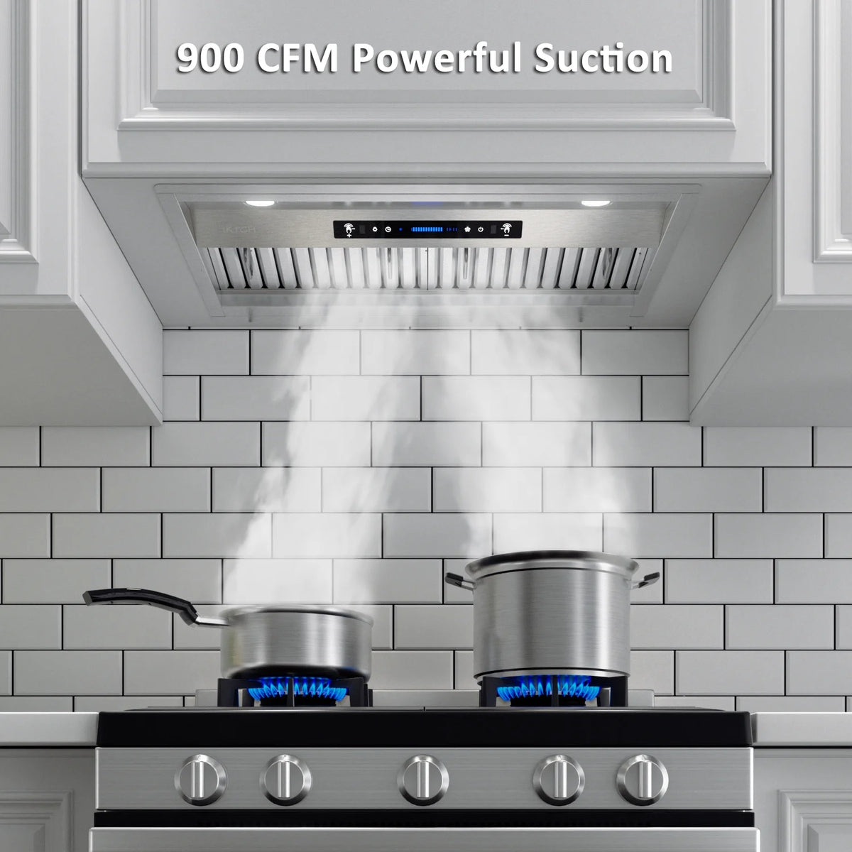 36 inch Stainless Steel Range Hood with 2 Pcs Baffle Filters F7651