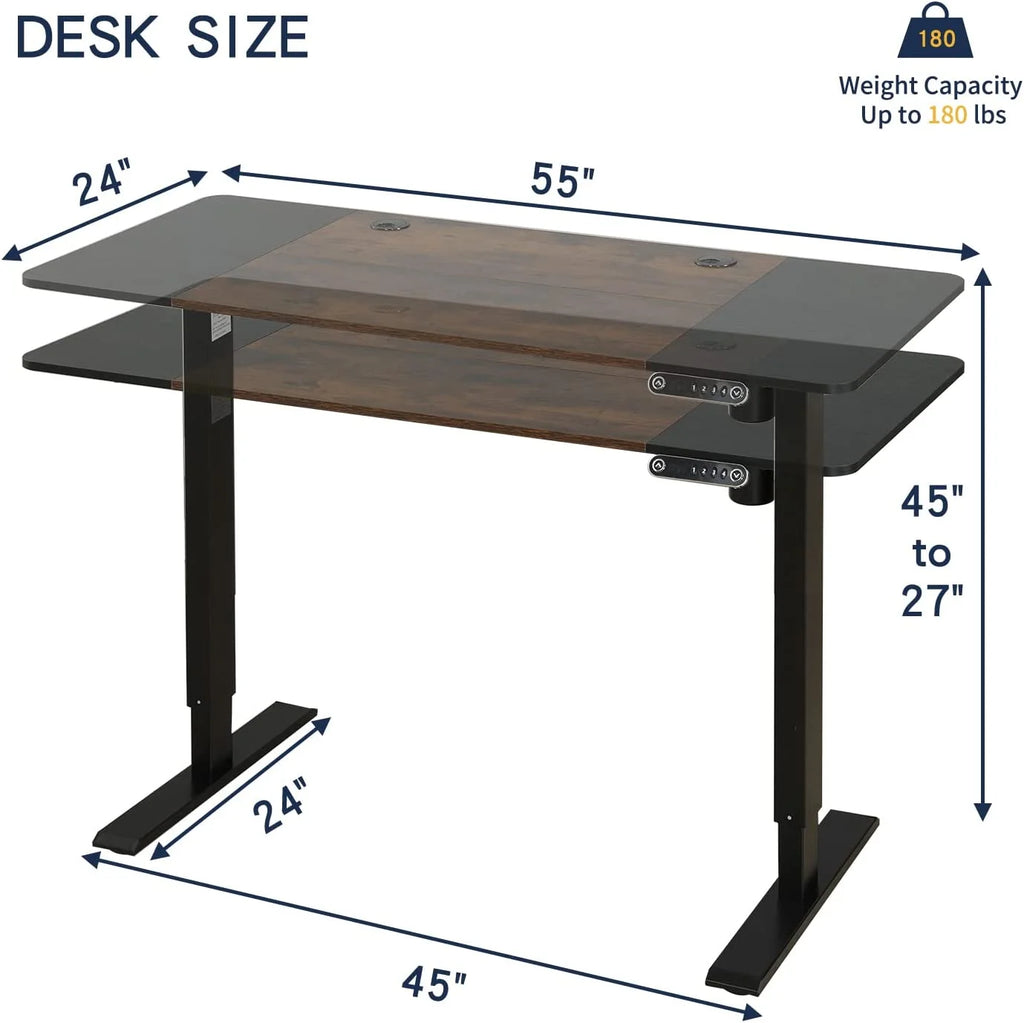 Electric Height Adjustable Standing Desk H383551