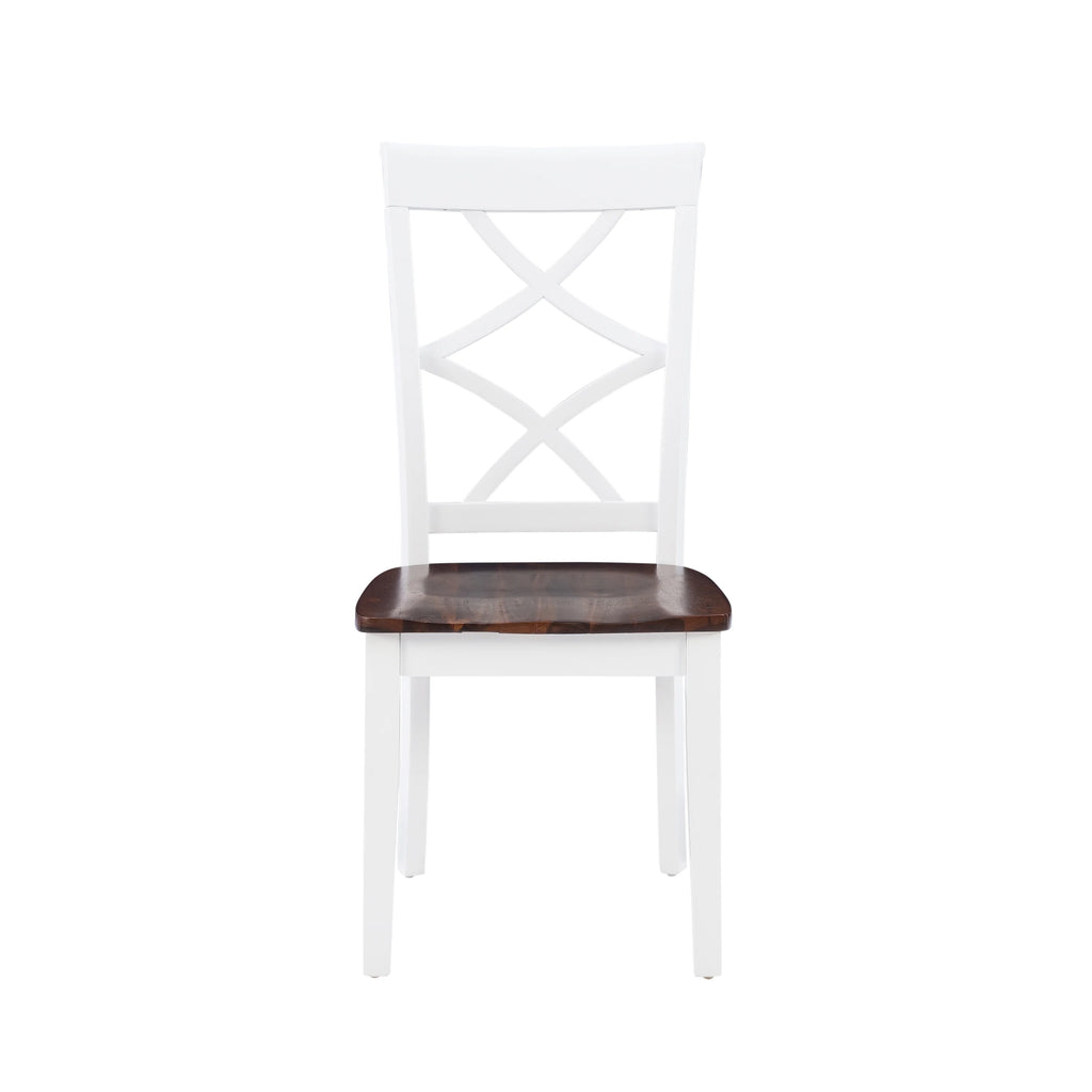 5-Piece Cherry and White Dining Set T592
