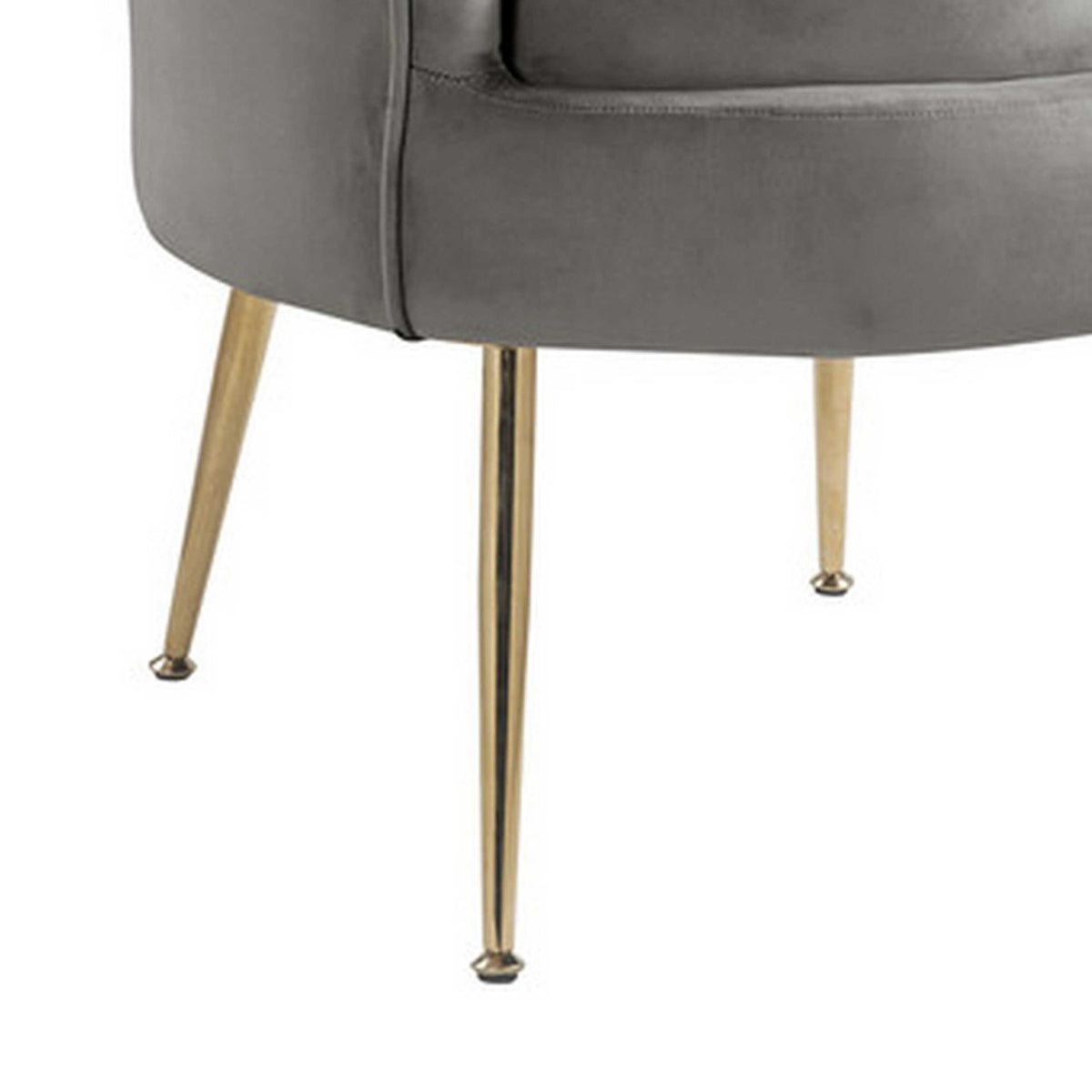 Gray Velvet Accent Chair Z27194