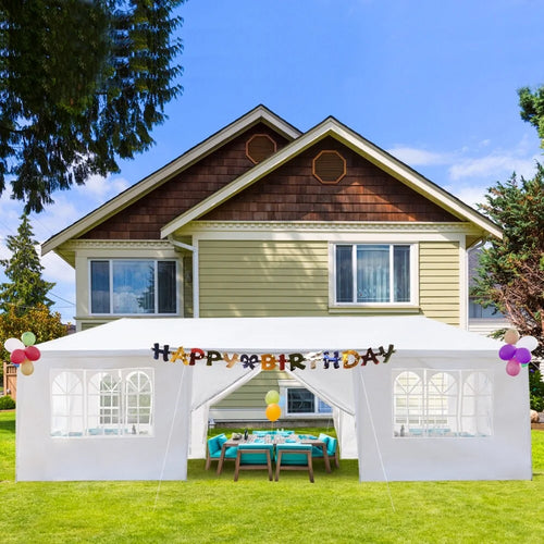 10'x30' Outdoor Waterproof Party Tent with 8 Removable Sidewalls N321026