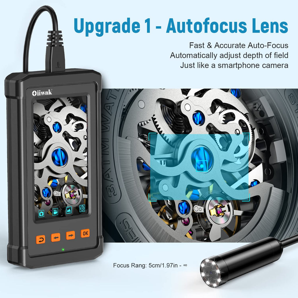 16.5FT 5MP 1944P HD Industrial Endoscope with 4.3'' IPS Screen I3117