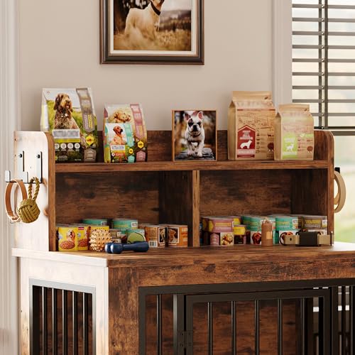 Extra Large Wooden Dog Crate with Storage T15350