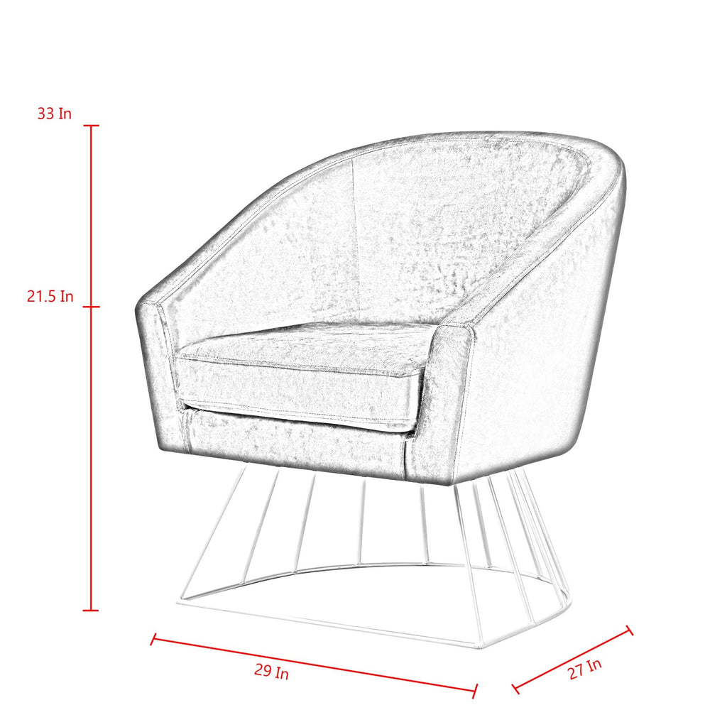 Velvet Accent Chair F695