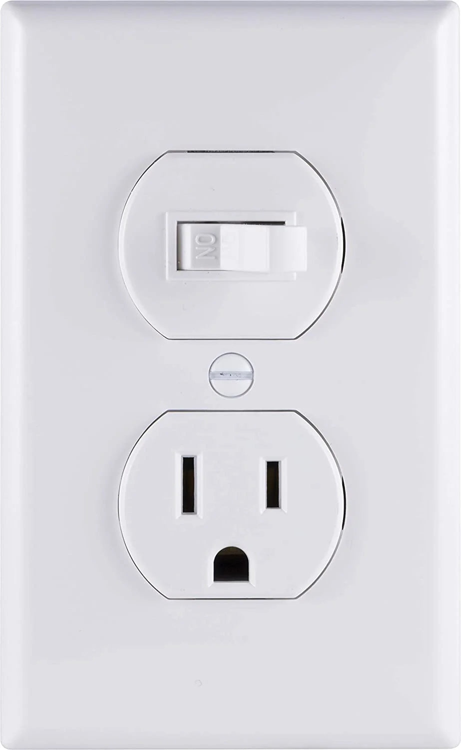 White 5 Pack Two-in-One Light Switch Outlet A424580