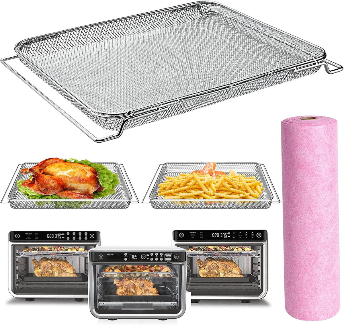 Stainless Steel Replacement Air Fry Basket R12486