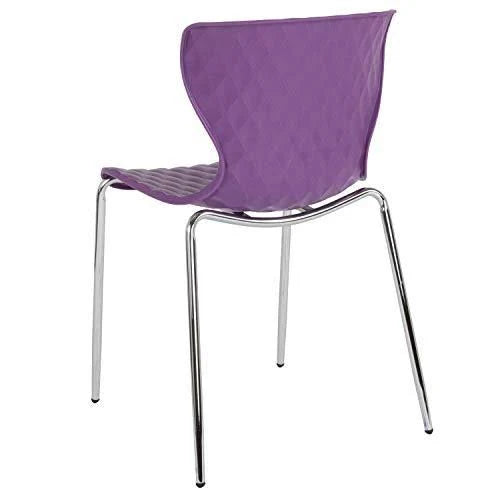 Purple Plastic Stack Chair C64309
