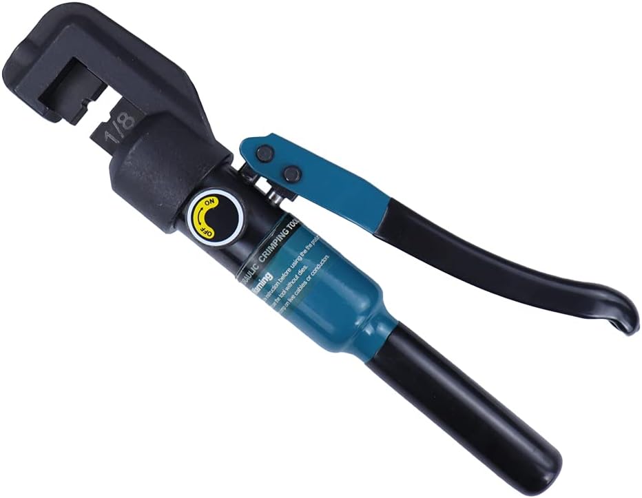 Hydraulic Wire Battery Cable Lug Terminal Crimper Crimping Tool with 9 Pairs Dies U798