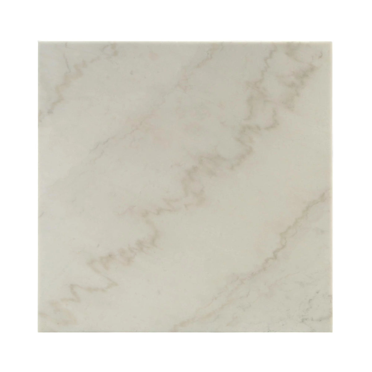 Industrial Style White Marble Top Square Coffee Table C534