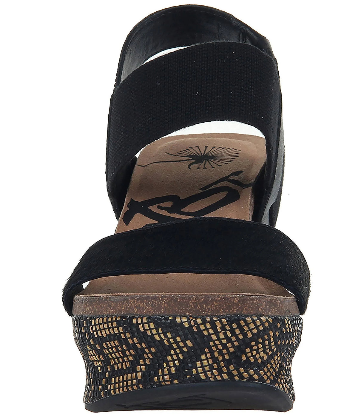 Black Jute Wedge D999282