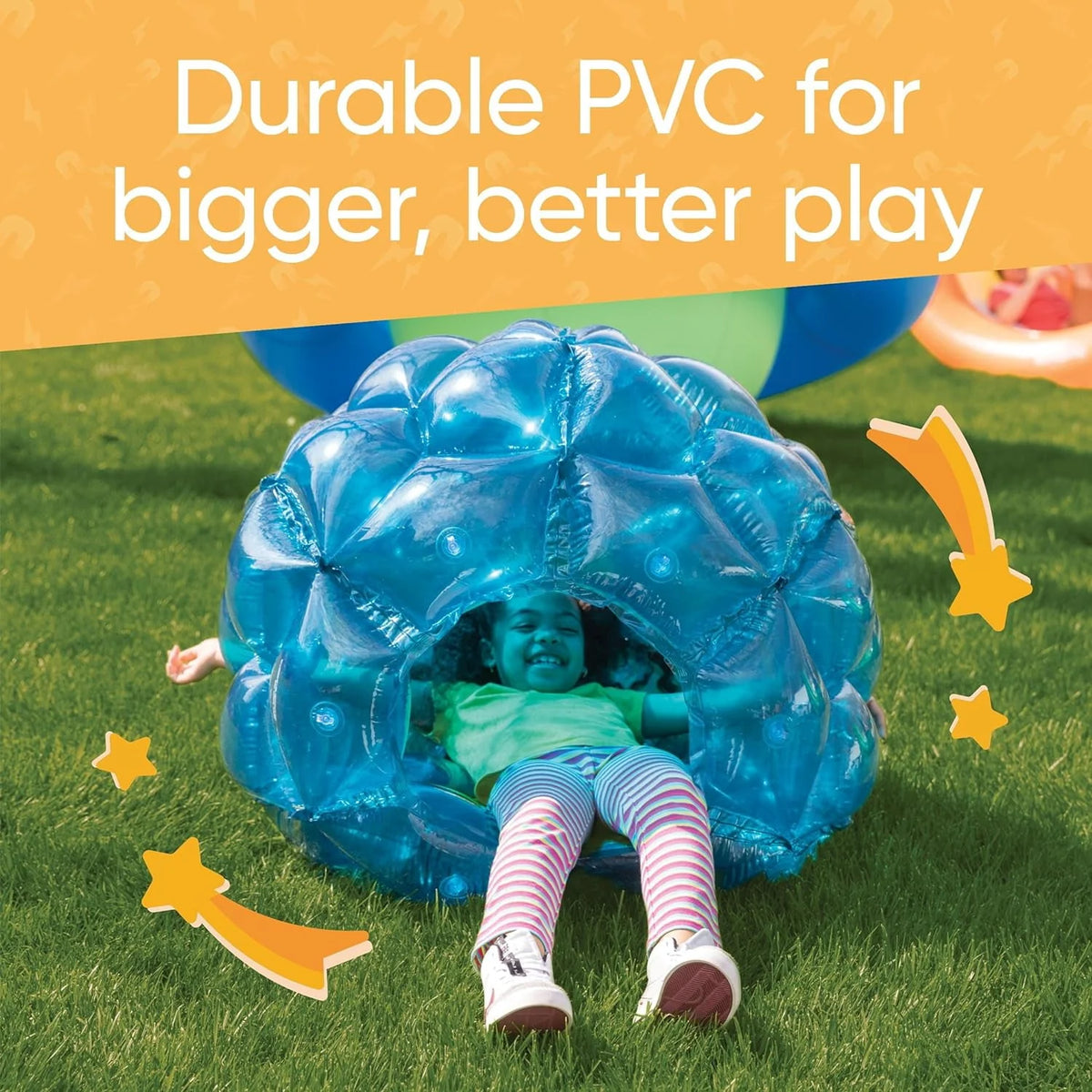 Set of Two Blue Inflatable Wearable Balls O88511