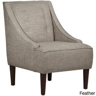Grey Linen Fabric Mid-Century Modern Chair I1690