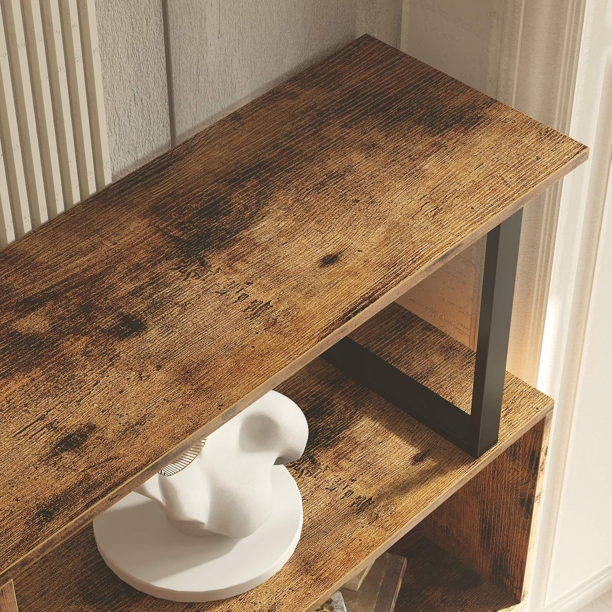 3 Tier S-Shaped Bookshelf W213