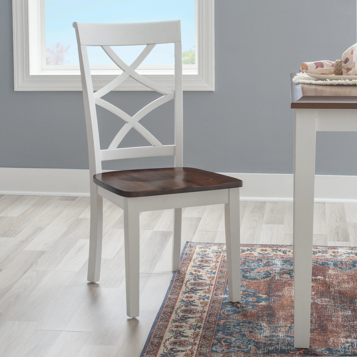 5-Piece Cherry and White Dining Set T592