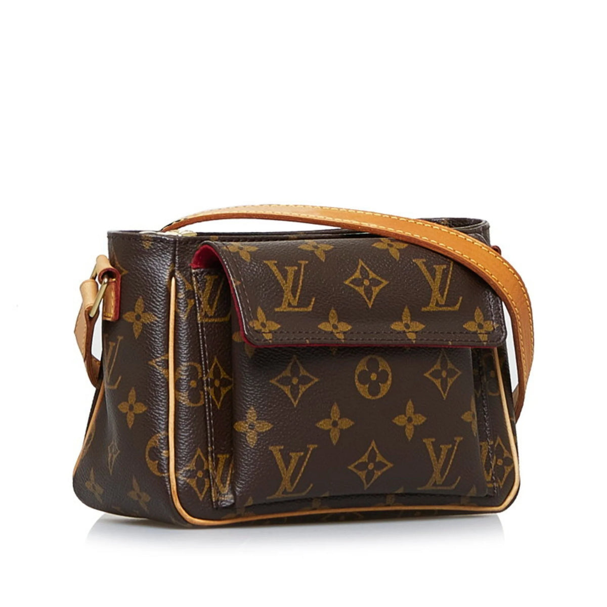 Pre-Owned Brown PVC Leather Shoulder Bag O67067