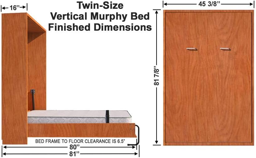 Twin Size Murphy Bed Hardware Kit Z607101