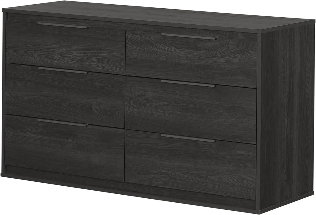 6 Drawer Double Dresser Gray Oak I60245
