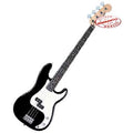 Black White Electric Bass Guitar with Bag I13074