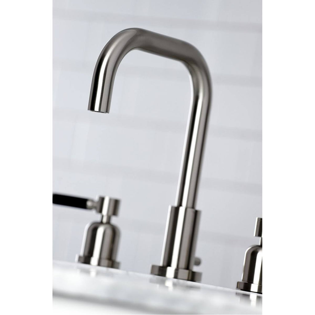 Polished Chrome Widespread Bathroom Faucet with Brass Pop-Up Q5626