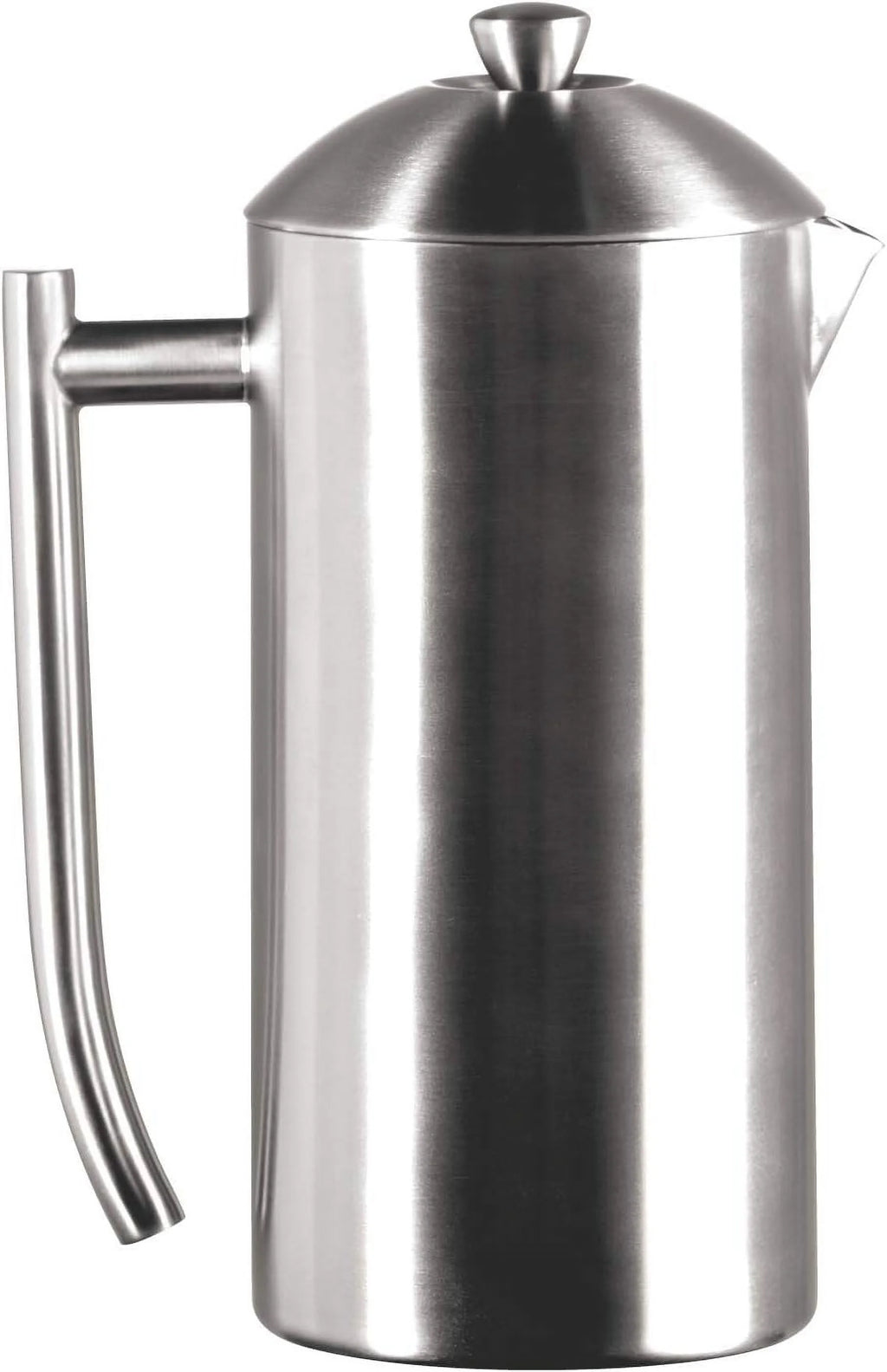 Double-Walled Stainless-Steel French Press Coffee Maker, Brushed, 17 Ounces O92781