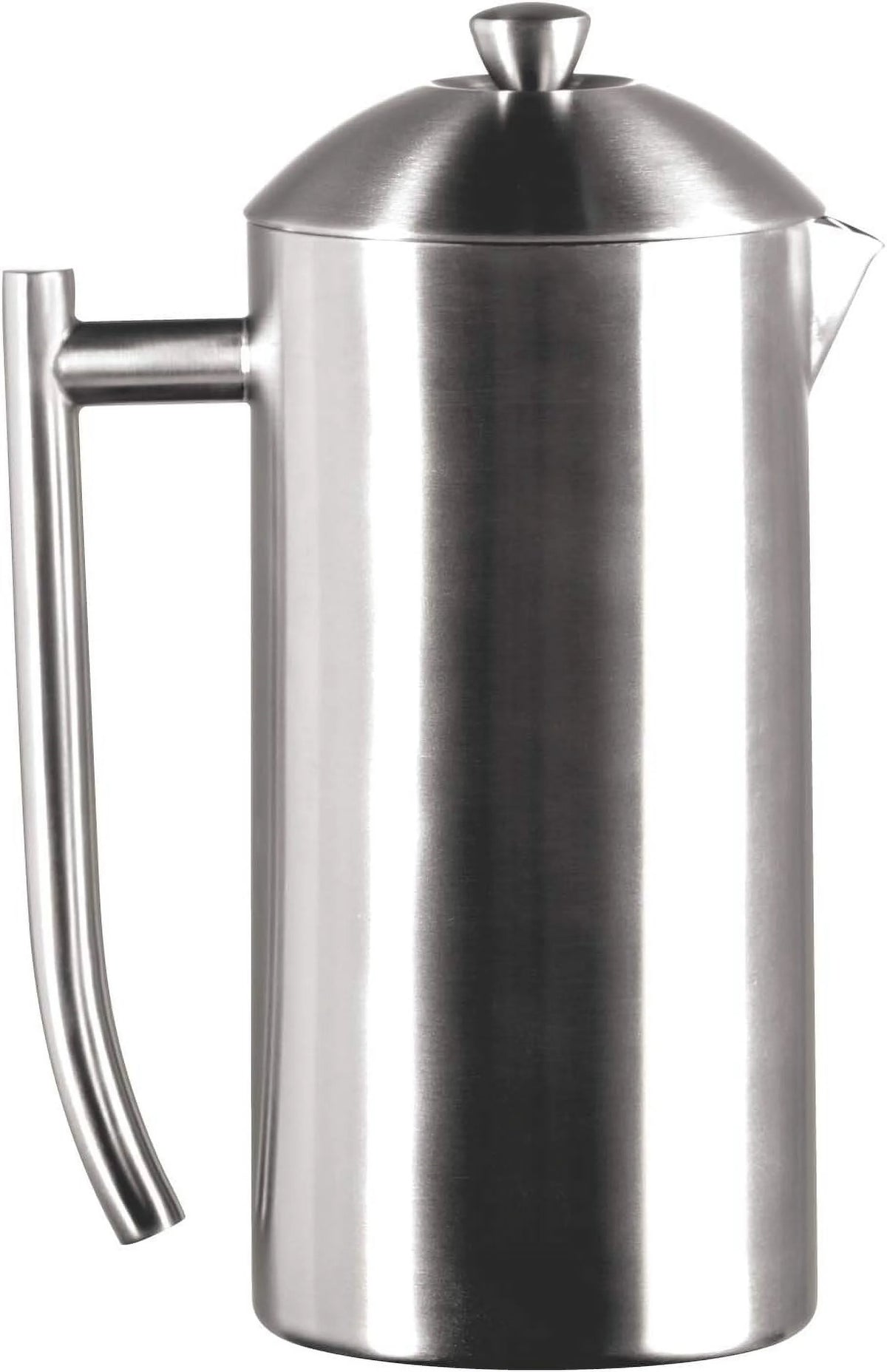 Double-Walled Stainless-Steel French Press Coffee Maker, Brushed, 17 Ounces O92781