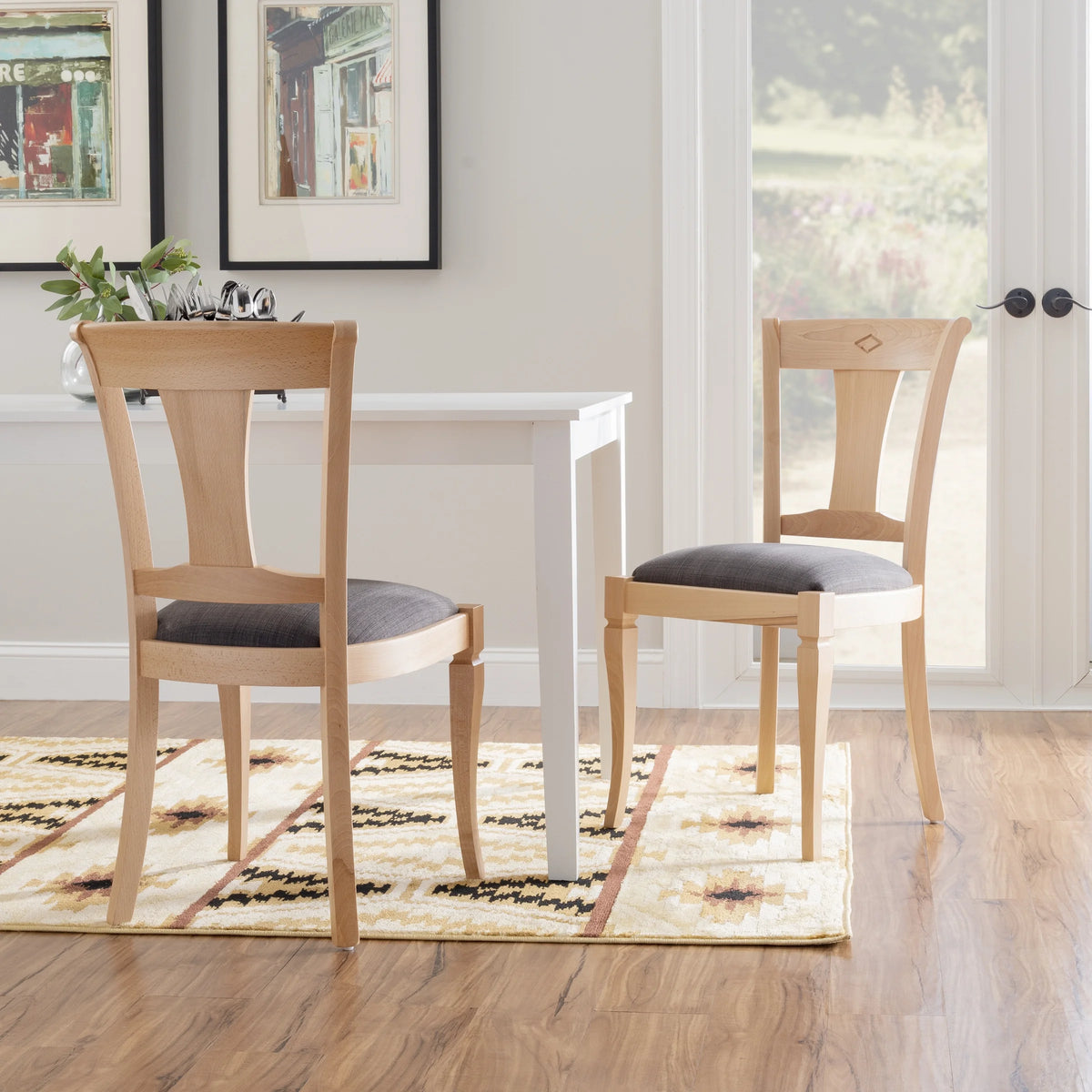 Dining Side Chair Set of 2 Natural C115322