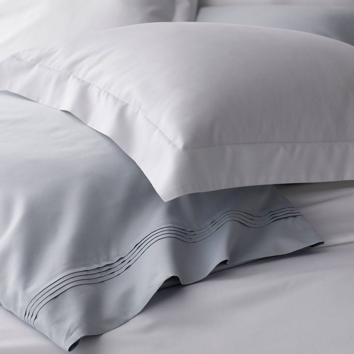 Pale Yellow Solid Egyptian Cotton Sateen Euro Sham L429626