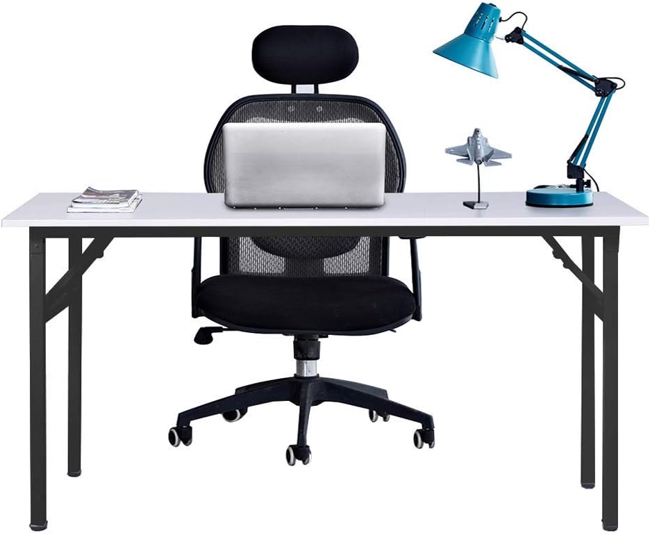 White Compact Folding Desk P2964