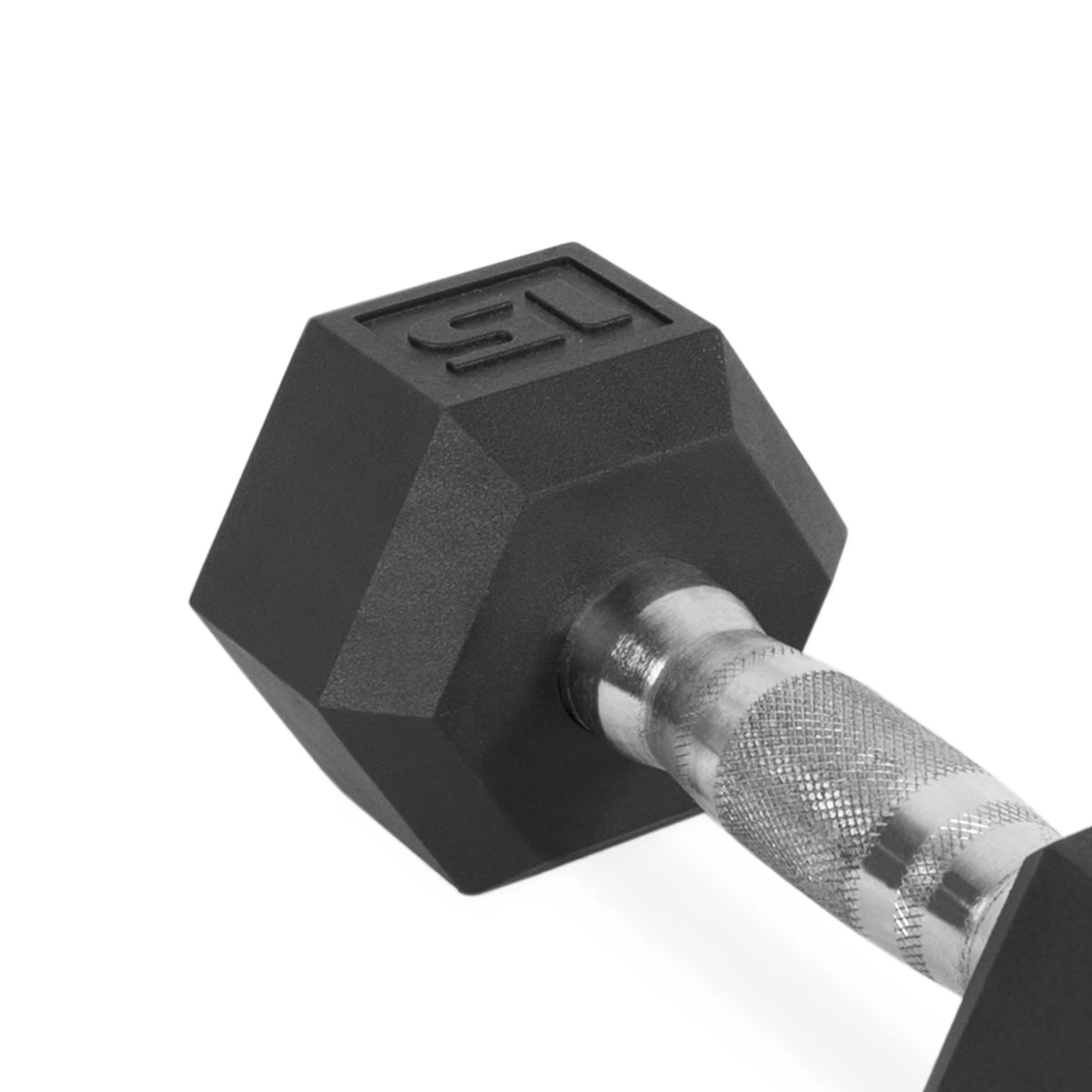 25lb Rubber Hex Dumbbell T8596