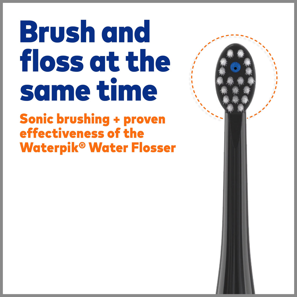 Black Electric Toothbrush and Water Flosser Combo O29419