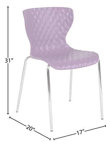 Purple Plastic Stack Chair C64309