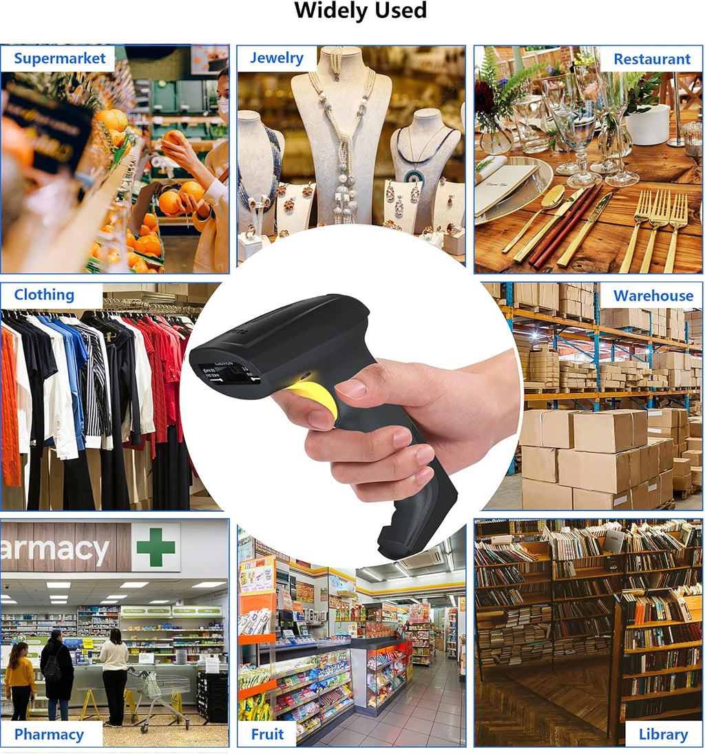 Wired 2D Barcode Scanner with Buzzer & LED, Pack of 2 Q330645