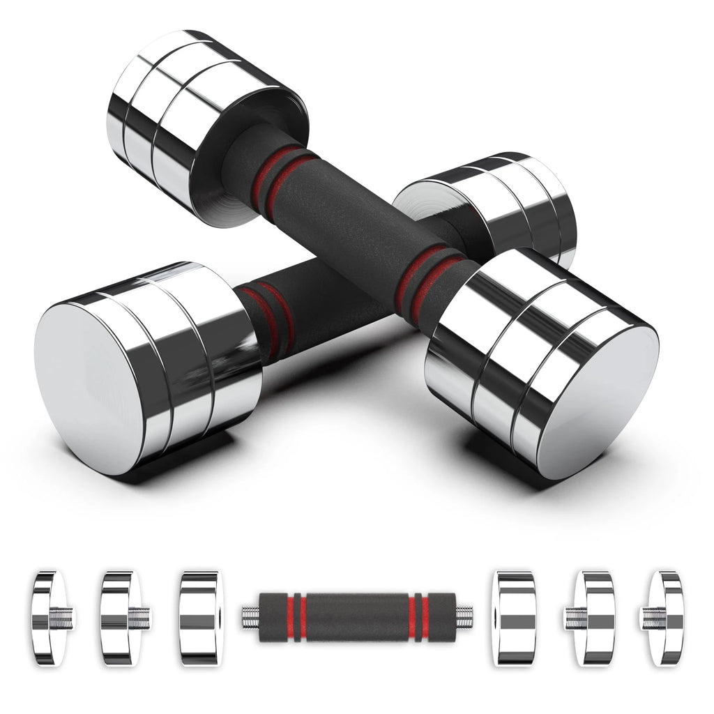 Adjustable Dumbbell Set with Foam Handles Y191