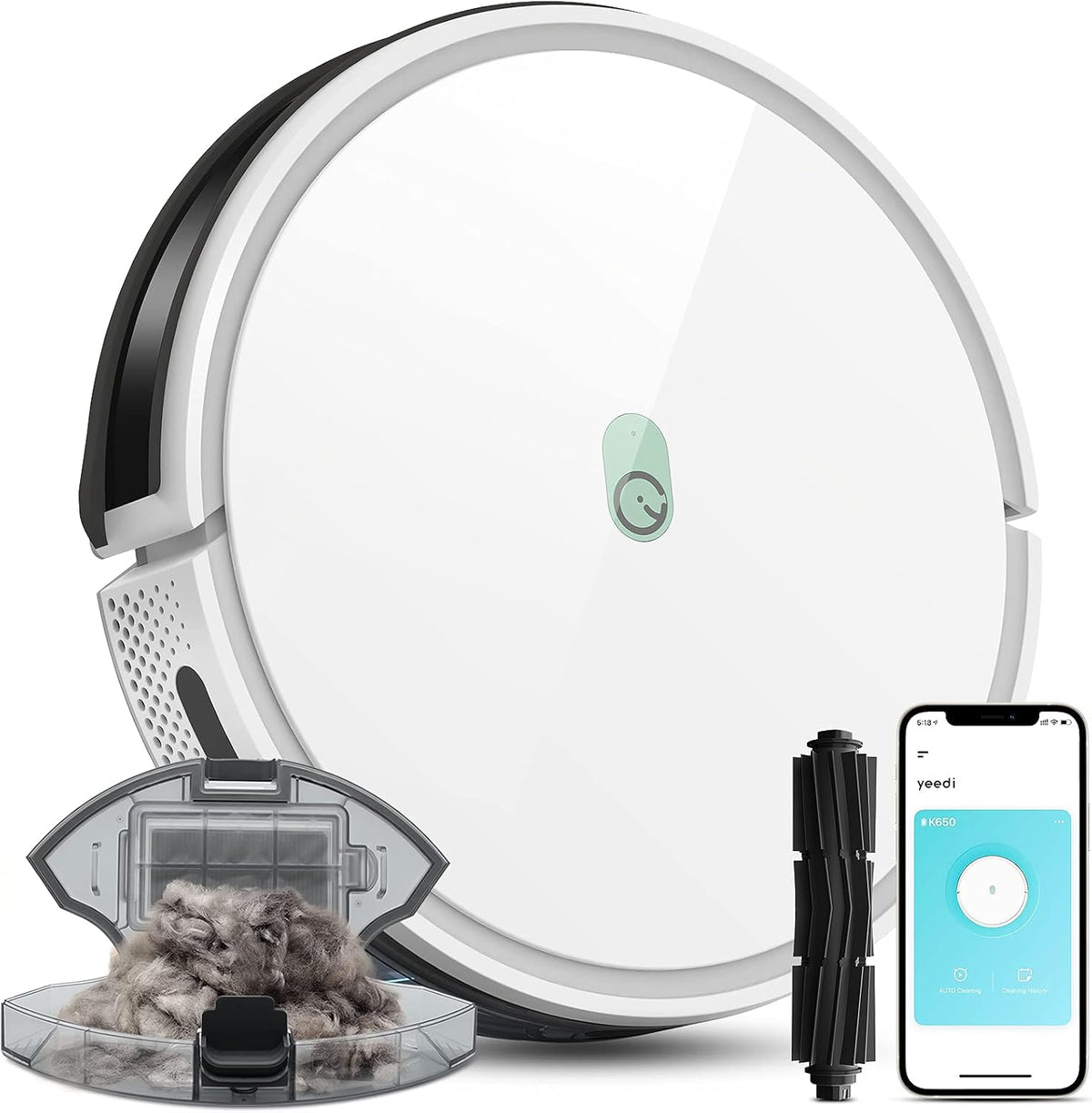 Robot Vacuum with 2000Pa and 800ML Dustbin O1904