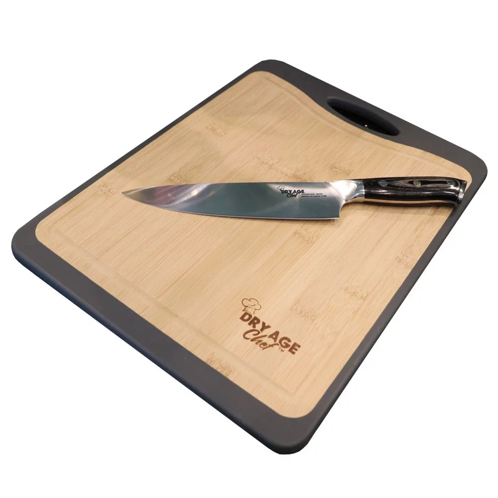 Beef Rack, Dry Aging Pan, Knife, Cutting Board Combo I4233