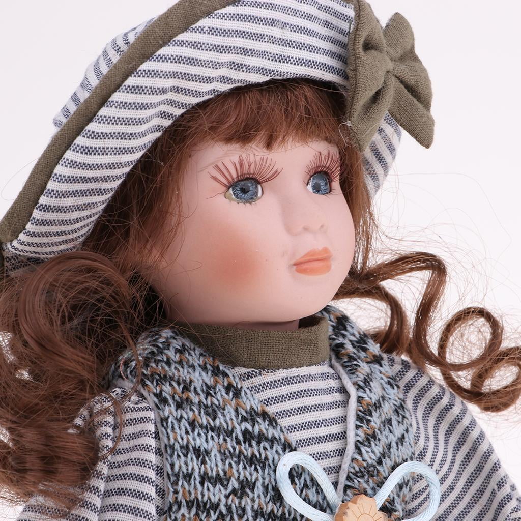 30cm Porcelain Girl Doll Figure R439