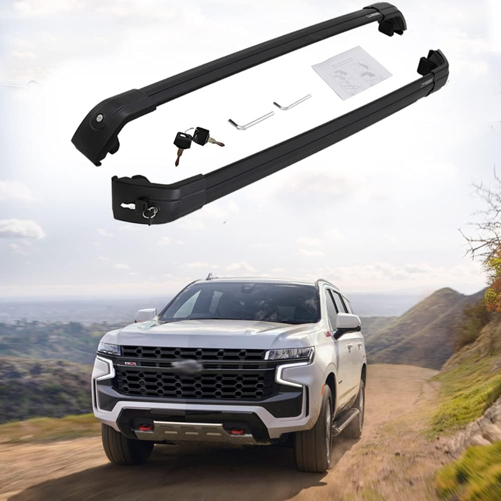 Roof Rail Rack Cross Bars for 2021 2022 Tahoe Suburban Yukon Escalade L7021