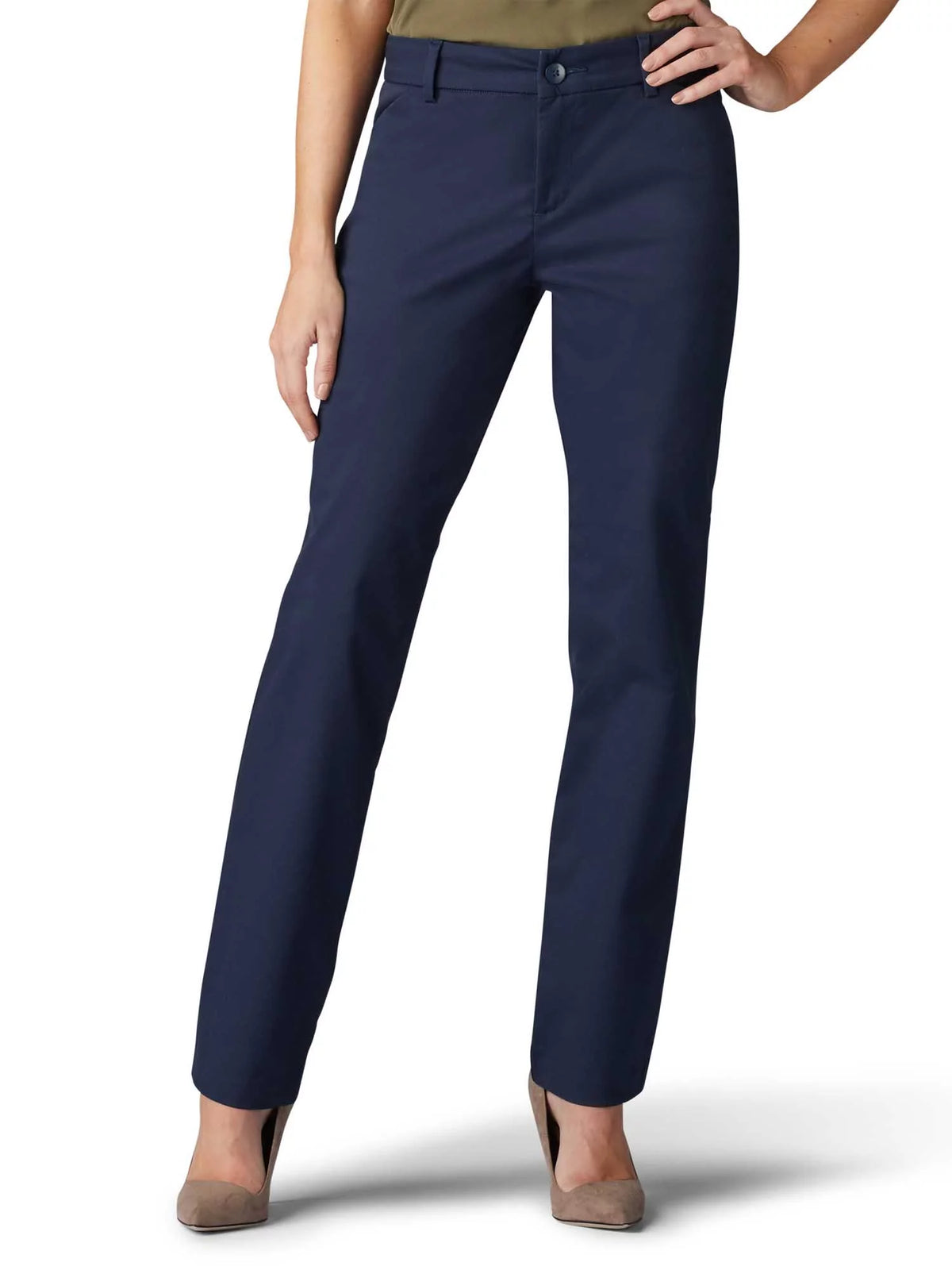 Straight Leg Wrinkle Resist Stretch Pant P31545