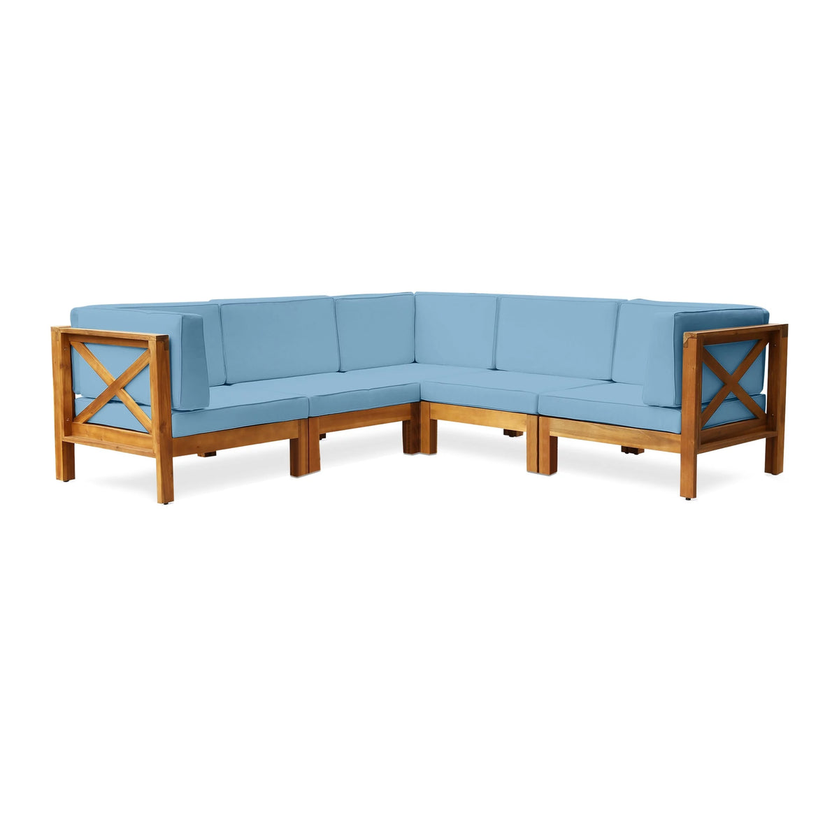 5-Seat Acacia Wood Sofa Set G46436