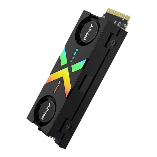 1TB PCIe Gen5 x4 NVMe M.2 SSD with Dual Fan Black Heatsink G28341