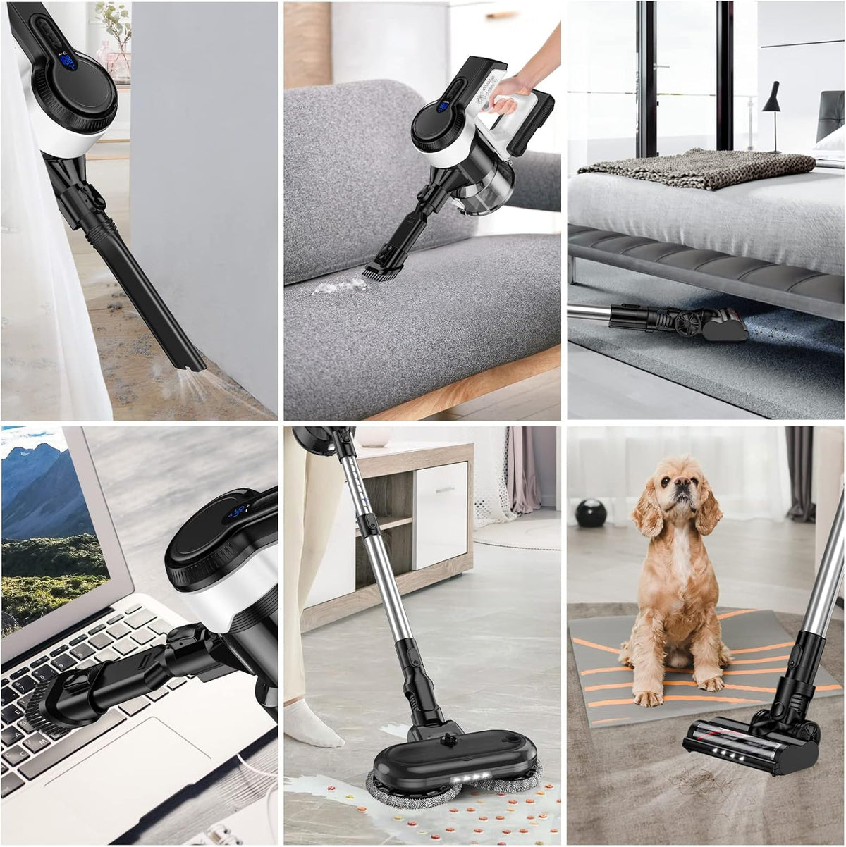 Cordless Vacuum Cleaner Lightweight Handheld 4-in-1 250w A661532
